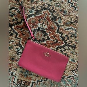 Pink Coach Wristlet